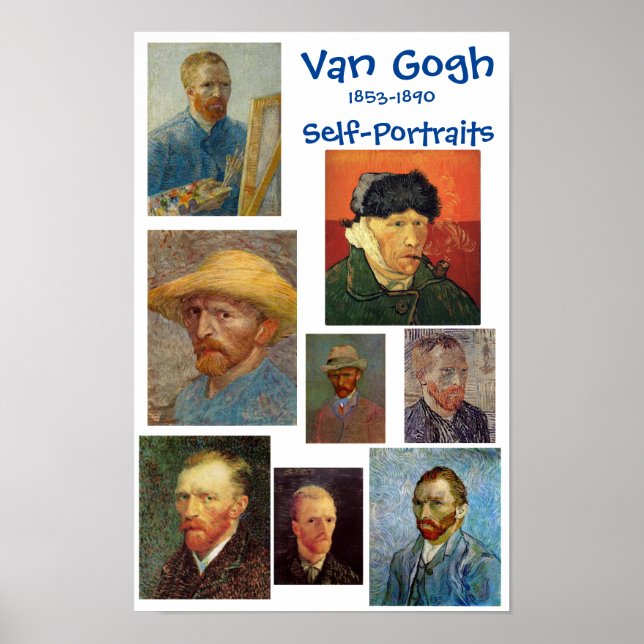 Van Gogh, Self-Porträtt, Poster (Framsidan)