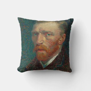 Van Gogh Självporträtt Art Painting Kudde