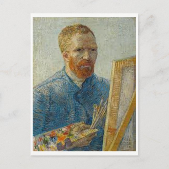 Van Gogh - Självporträtt - Art-postkort Vykort (Framsida)