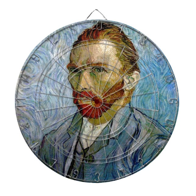 Van Gogh Självporträtt Darttavla (Framsidan)