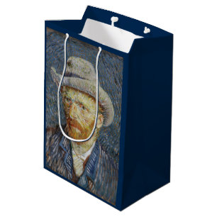 Van Gogh Självporträtt Grått Felt Hat Painting Art