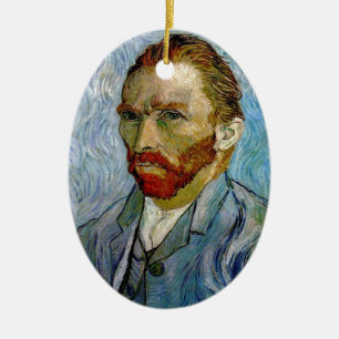 Van Gogh Självporträtt Julgransprydnad Keramik
