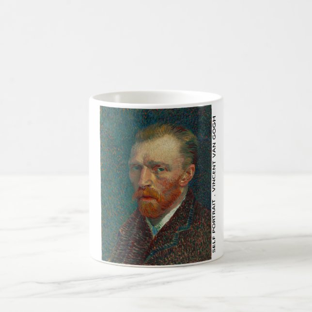 Van Gogh Självporträtt Kaffemugg (Center)