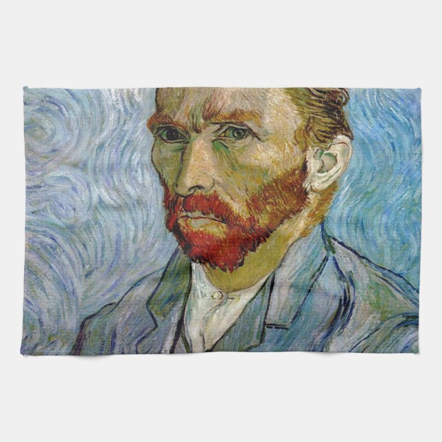 Van Gogh Självporträtt Kökshandduk (Horisontell)