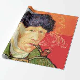 Van Gogh - Självporträtt med Bandaged Ear & Pipe Presentpapper