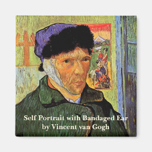 Van Gogh; Självporträtt med förbundet öra Magnet
