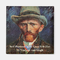 Van Gogh; Självporträtt med grå filtklädd hatt