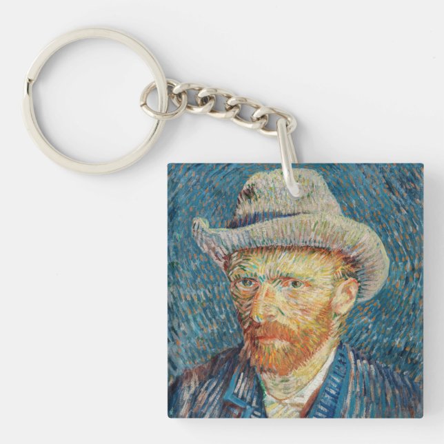 Van Gogh - Självporträtt med Grått Felt Hat (Framsidan)