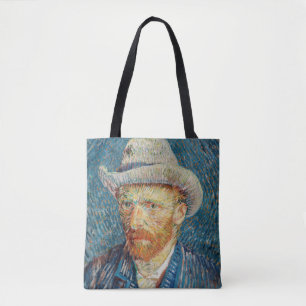 Van Gogh - Självporträtt med Grått Felt Hat Tygkasse