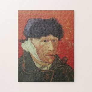 VAN GOGH - självporträtt med sammanlänkat öra Pussel