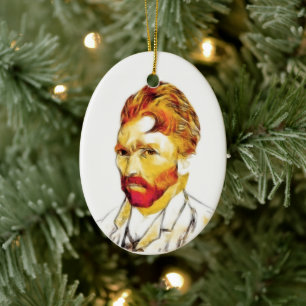 Van Gogh Självporträtt Ny Frisyr Julgransprydnad Keramik