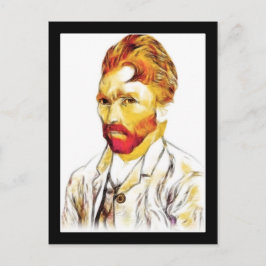 Van Gogh Självporträtt Nytt Frisyr Vykort