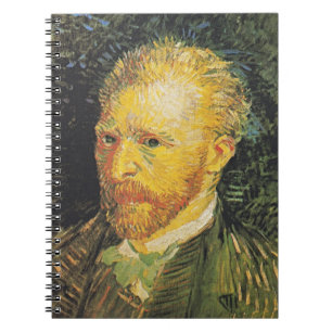 Van Gogh Självporträtt Retro Anteckningsbok