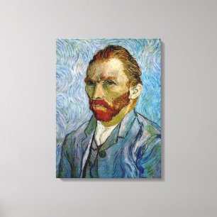 Van Gogh självporträtt slågen in kanfas Canvastryck