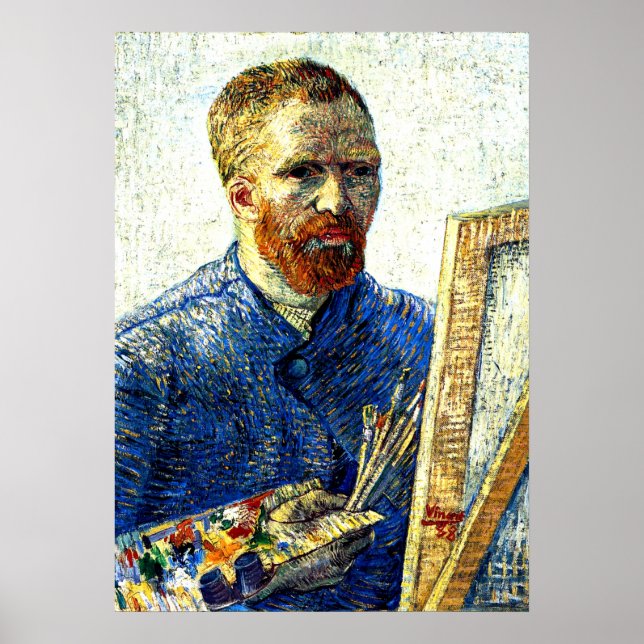 Van Gogh - Självporträtt som målare Poster (Framsidan)