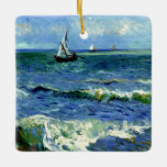 Van Gogh - Sjölandskapet Julgransprydnad Keramik<br><div class="desc">Vincent van Goghs berömd,  Sjölandskapet nära Les Saintes-Maries de la Mer.</div>