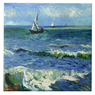 Van Gogh - Sjölandskapet Kakelplatta