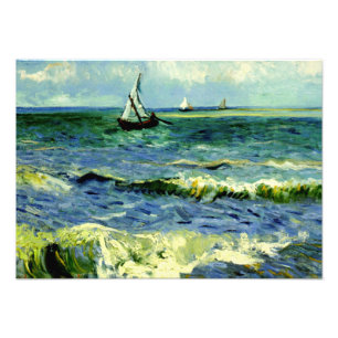 Van Gogh - Sjölandskapet Saintes-Maries Fototryck