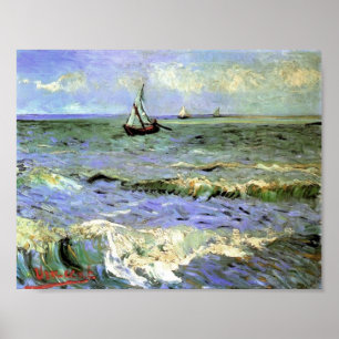 Van Gogh - Sjölandskapet Saintes-Maries Poster
