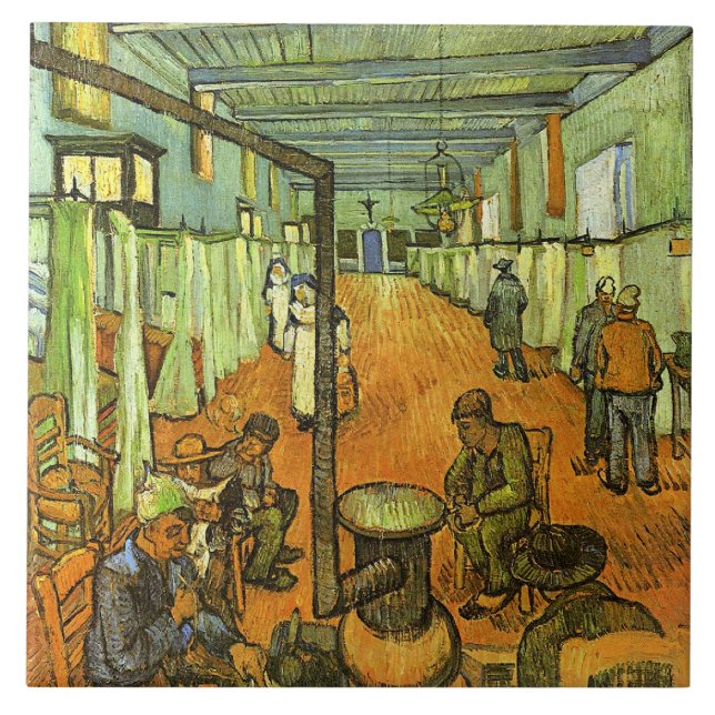 Van Gogh, Sjukhusavdelning, Kakelplatta (Framsidan)