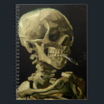 Van Gogh | skalle med brinna cigarett | 1886 Anteckningsbok Med Spiral<br><div class="desc">"Avslutades skallen av ett skelett med den brinna cigaretten" av Vincent Van Gogh i 1886</div>