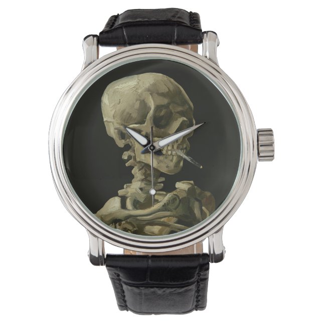Van Gogh, Skelett med en brinnande cigarett Armbandsur (Framsida)