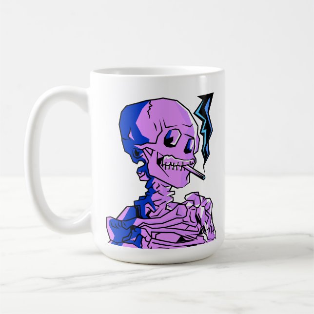 Van Gogh, Skelett med en brinnande cigarett Kaffemugg (Vänster)