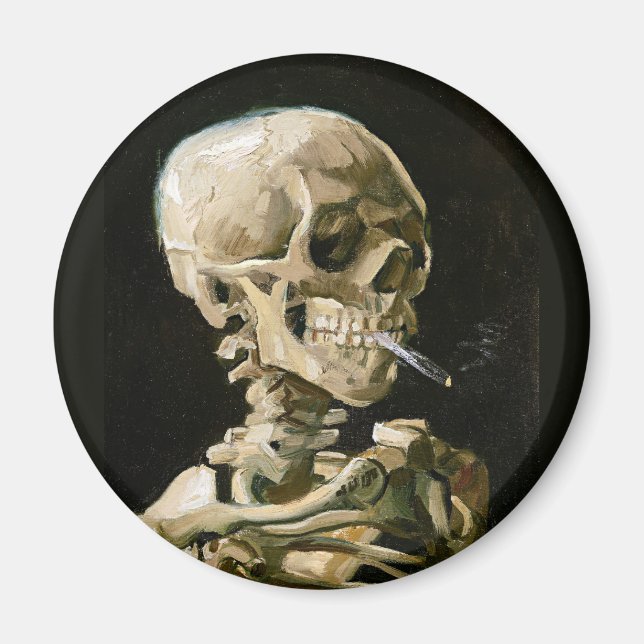 Van Gogh - Skelettets huvud Magnet (Framsidan)