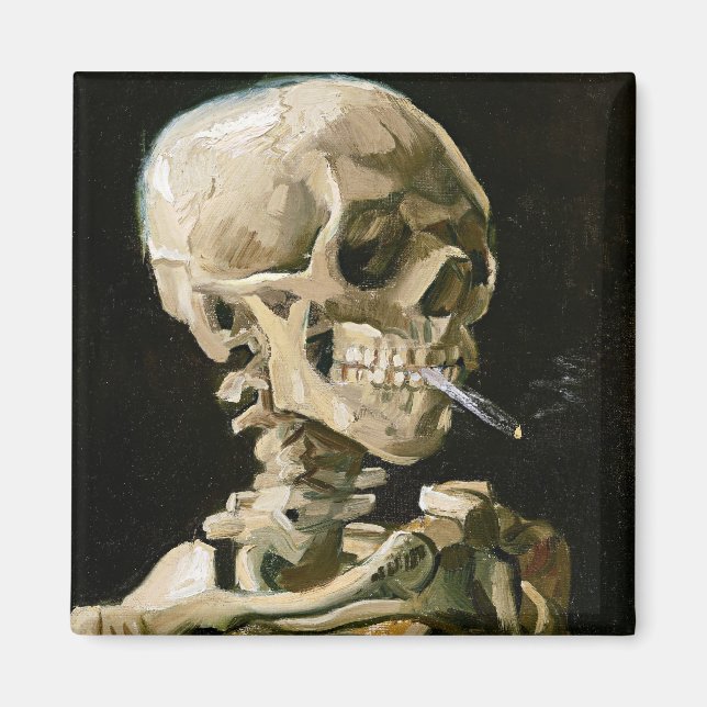Van Gogh - Skelettets huvud Magnet (Framsidan)
