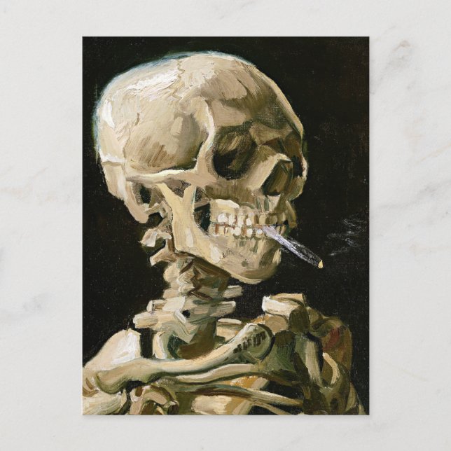 Van Gogh - Skelettets huvud Vykort (Framsida)