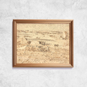 Van Gogh Sketches tar på sig plåtkonsten Poster
