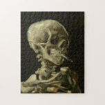 Van Gogh Skull, en Skeleton med Burning Cigarett Pussel<br><div class="desc">Konstnär: Vincent Van Gogh Titel: Skull på ett Skeleton med brinnande cigarett Datum: 1885-1886</div>