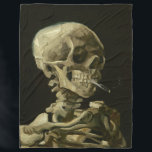 van gogh Skull Fleecefilt<br><div class="desc">"van gogh Skull ", "skeleton Smoacco cigaretette", calavera, "van gogh", "van gough", "Day of the dead", "dia de los muertos", goth, gothic, "skeleton burn cigarette"</div>