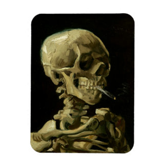 Van Gogh | Skull med brännande cigarett | 1886 Magnet