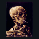Van Gogh Skull med brinnande cigarett Poster<br><div class="desc">Berömd Van Gogh Skull med brännande cigarett poster.</div>