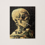 Van Gogh Skull med brinnande cigarettpussel Pussel<br><div class="desc">Van Gogh Skull med brännande cigarettpussel. Oljemålning på arbetsyta från 1885. Skull med Burning-cigarett avslöjar både van Goghs känsla av humor och makaberns känsla. Något av en lukt i hans erkända manskap, arbetet har ökat i popularitet under de senaste årtiondena. En underbarare gåva till fläkt av van Gogh, döskallar, mörk...</div>