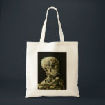 van gogh Skull Tygkasse<br><div class="desc">"van gogh Skull ", "skeleton Smoacco Cigette", calavera, "van gogh", "van gough", "Day of the dead", "dia de los muertos",  skalle,  skelett, "skelett som brinner med cigaretter"</div>
