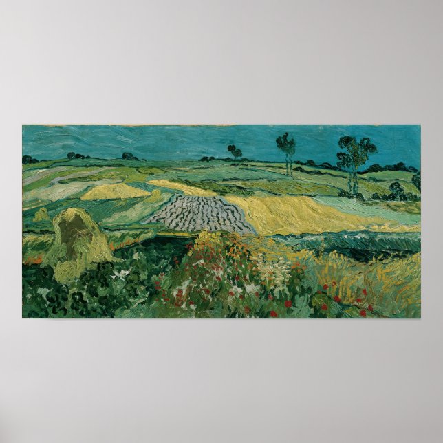 Van Gogh - slätten Auvers Poster (Framsidan)