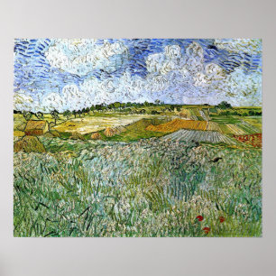 Van Gogh - slussen i Auvers 1890 Poster