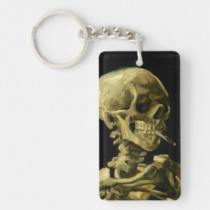 Van Gogh Smoking Skeleton