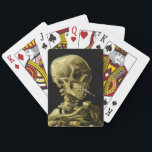 Van Gogh Smoking Skeleton Casinokort<br><div class="desc">Spelkort med Vincent van Goghs oljemålning Skull på Skeleton med Burning Cigarette (1885-86). En underbar gåva till fläkt av post-Impressionism och nederländsk konst!</div>