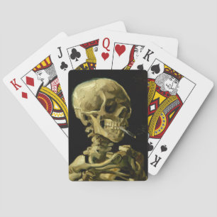 Van Gogh Smoking Skeleton Casinokort