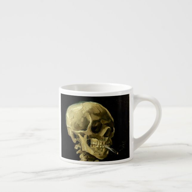Van Gogh Smoking Skeleton Espressomugg (Höger)