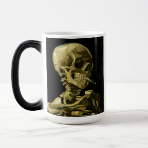 Van Gogh Smoking Skeleton Magisk Mugg