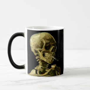 Van Gogh Smoking Skeleton Magisk Mugg