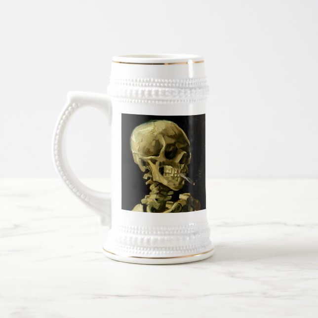 Van Gogh Smoking Skeleton Sejdel (Vänster)