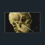 Van Gogh Smoking Skeleton Tilläggskort<br><div class="desc">Kort för djurutrymme med Vincent van Goghs oljemålning Skull på Skeleton med Burning Cigarette (1885-86). En underbar gåva till fläkt av post-Impressionism och nederländsk konst!</div>