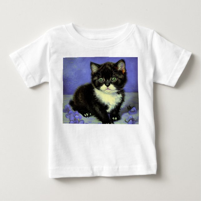 Van Gogh Smokingkitten T Shirt (Framsida)