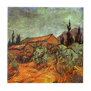 Van Gogh - Snowy Ligcape Kakelplatta