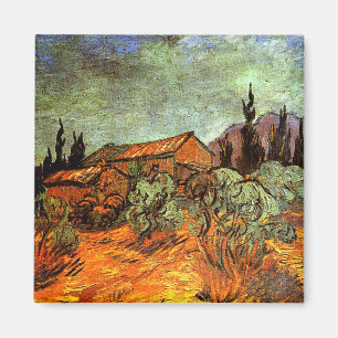 Van Gogh - Snowy Ligcape Magnet